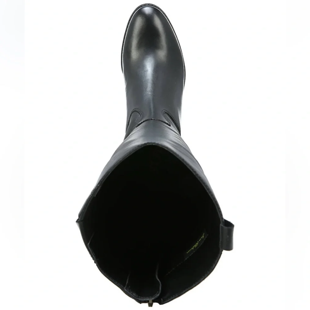 Sam Edelman Penny 2 Wide Calf Size 6 Riding/Equestrian Leather Black Boot NEW